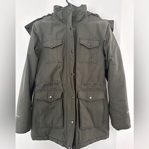 Eddie Bauer Weatheredge Waterproof Faux Fur Hooded Full Zip Parka